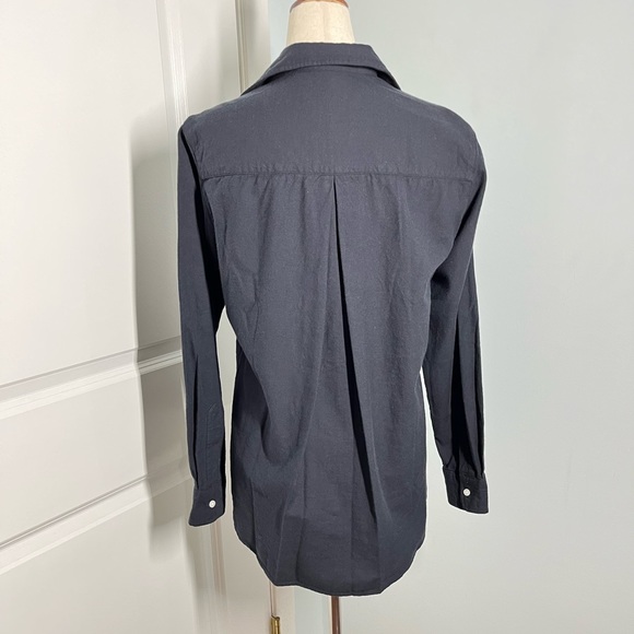 Anthropology Grayson The Hero Navy cotton shirt size 1 - Picture 10 of 12